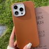 适用苹果17promax手机壳爆款素皮壳纯色简约iPhone18皮纹商务高级