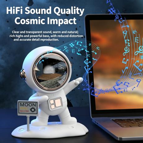 藍牙音響 氛圍感宇航員 桌面無線 U 盤音箱 高顏值 USB 充電